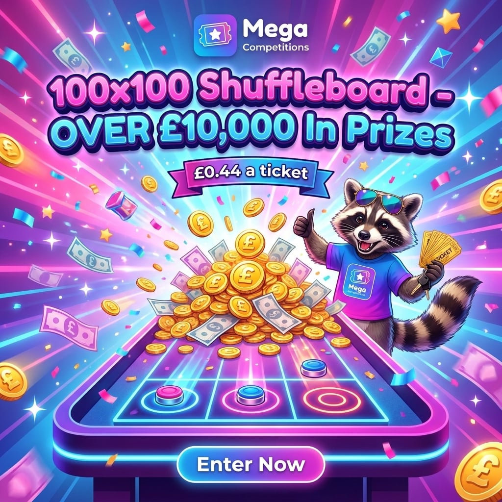 100x100 Shuffleboard - OVER £10,000 In Prizes